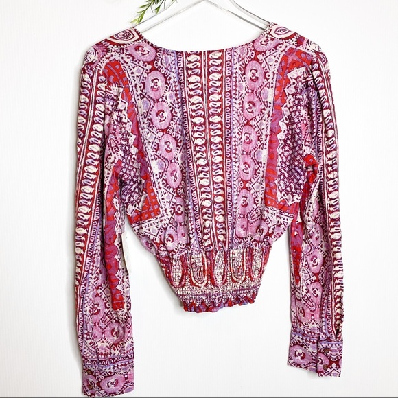 Free People- Wild and Free Blouse - Size Small - Picture 8 of 8